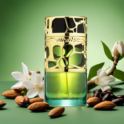 Qimmah Verde de Lattafa: Elegancia y Frescura en una Fragancia Masculina