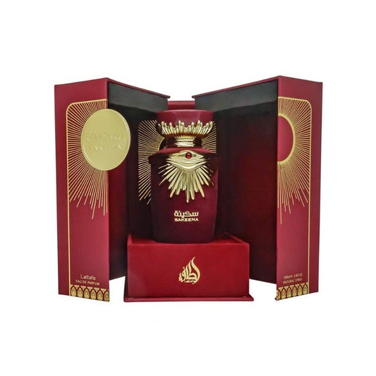 Sakeena de Lattafa: Elegancia Oriental con un Toque Dulce y Envolvente